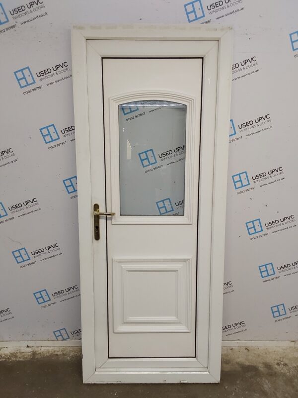 Used White Upvc Back Door 850mm x 2080mm C7D003