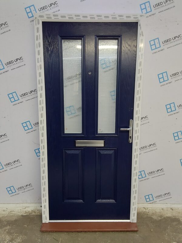 Brand New Dark Blue Composite Front Door 1000mm x 2090mm C1ND69