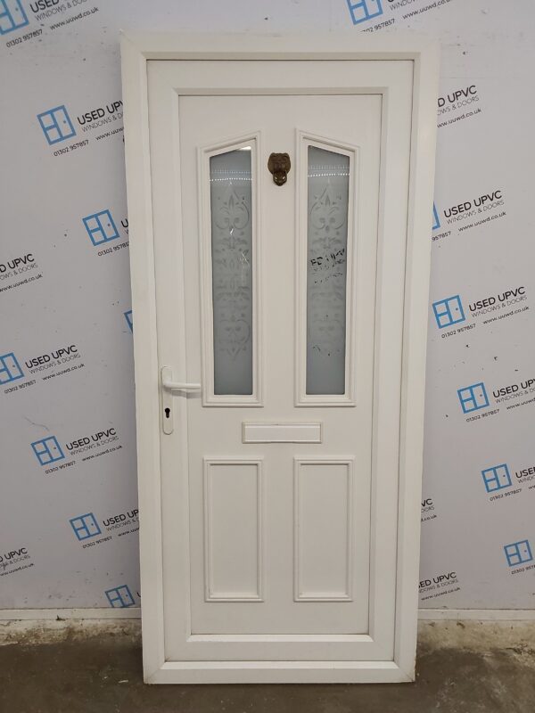 Used White Upvc Front Door 920mm x 2060mm C7D028