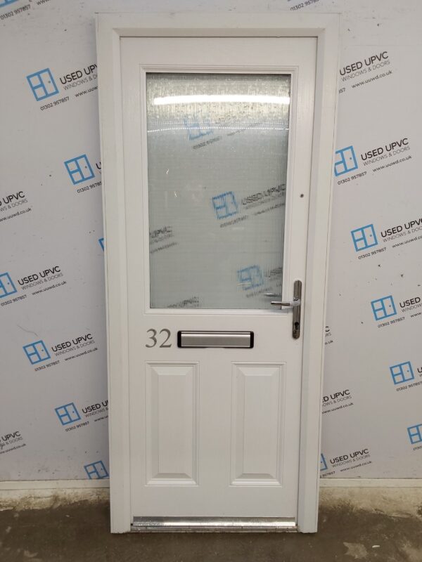 Brand New White Composite Front Door 870mm x 2050mm (reduce to 850mm x 2040mm) ND139