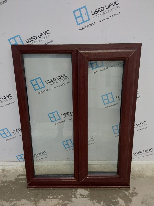 Used Rosewood Upvc Window 900mm x 1200mm C2A013