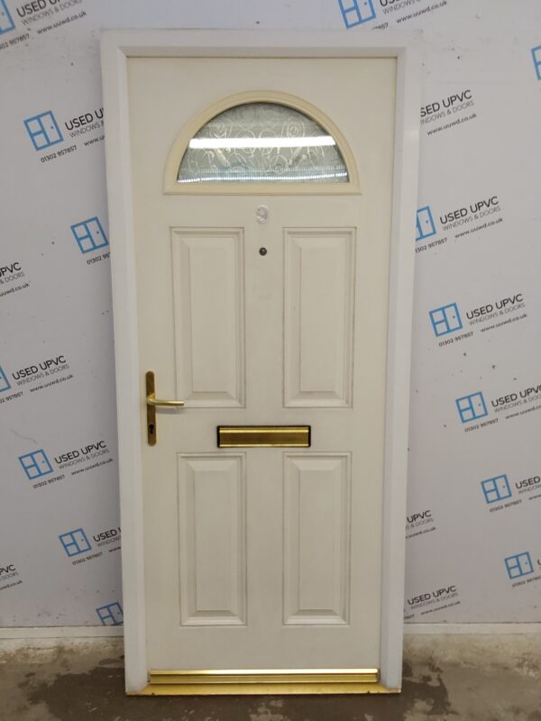 Used Cream Composite Front Door 920mm x 2080mm C7D047