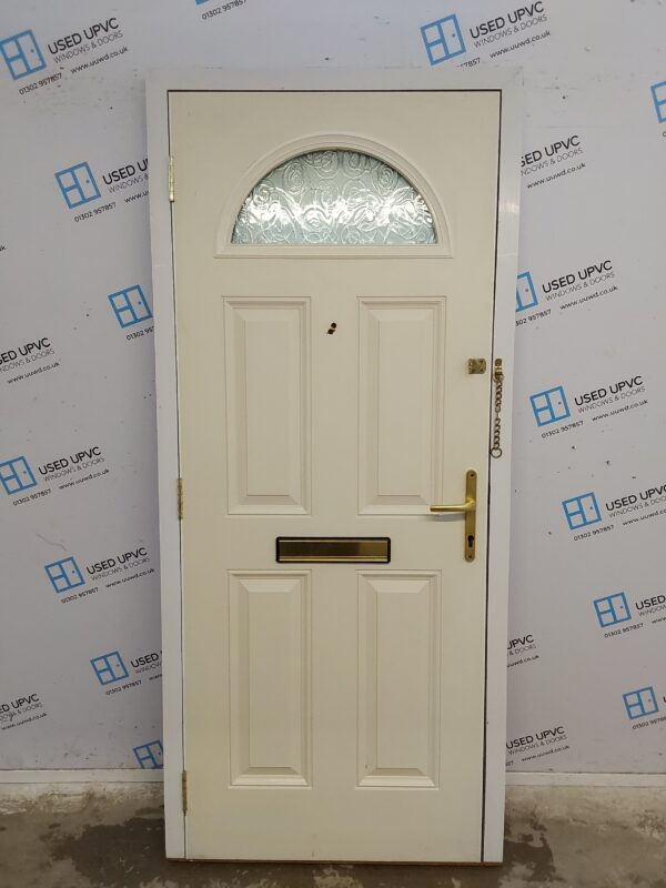 Used Cream Composite Front Door 920mm x 2080mm C7D047 - Image 2