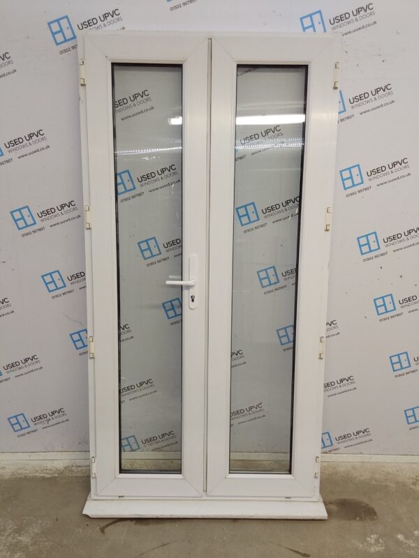 Used White Upvc French Doors 1085mm x 2125mm EA7