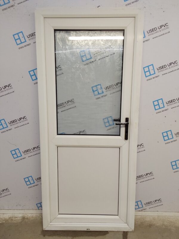 Used White Upvc Back Door 895mm x 2025mm 0641