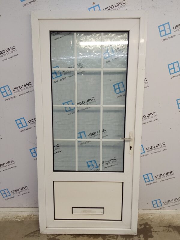 Used White Upvc Front Door 945mm x 1990mm 0101