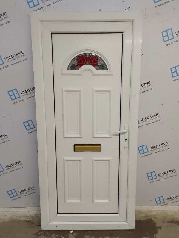 Used White Upvc Front Door 925mm x 2030mm 0030