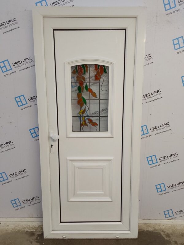 Used White Upvc Back Door 920mm x 2105mm 0320