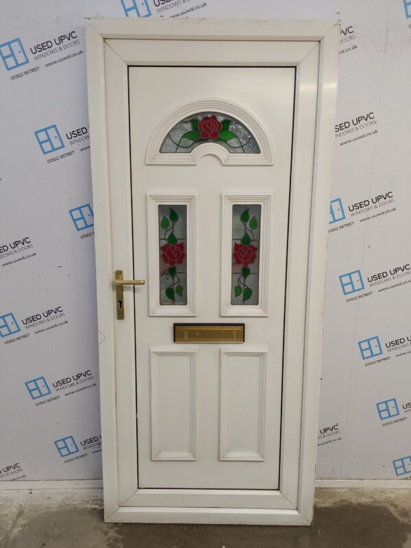 Used White Upvc Front Door 920mm x 2060mm 0531