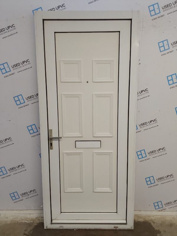 Used White Upvc Front Door 930mm x 2125mm C7D056