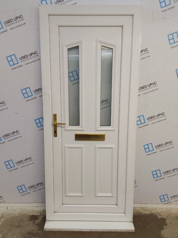 Used White Upvc Front Door 900mm x 2105mm C7D003