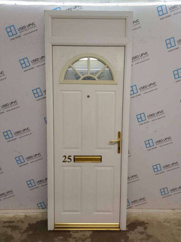 Used White Composite Front Door 865mm x 2300mm 0641