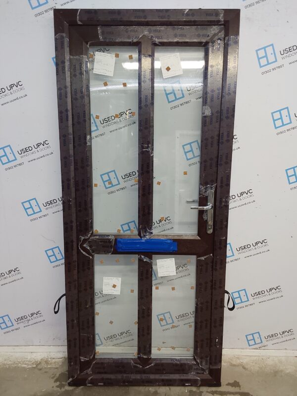 Brand New Rosewood Upvc Front Door (triple glazed) 890mm x 2035mm ND83