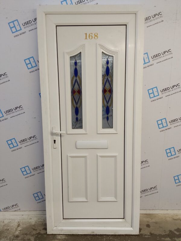 Used White Upvc Front Door 900mm x 2100mm 0369