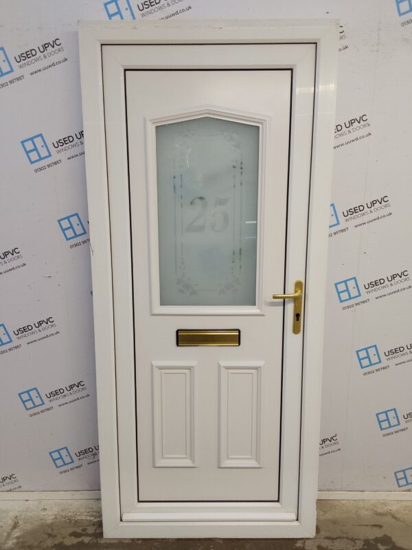 Used White Upvc Front Door 920mm x 2070mm 0287