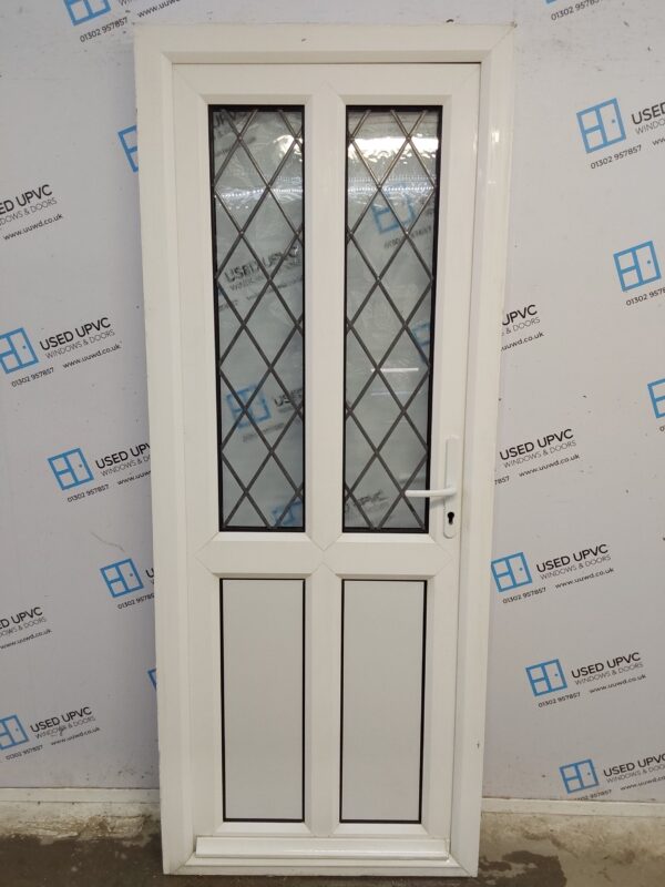 Used White Upvc Back Door 815mm x 2040mm 0239