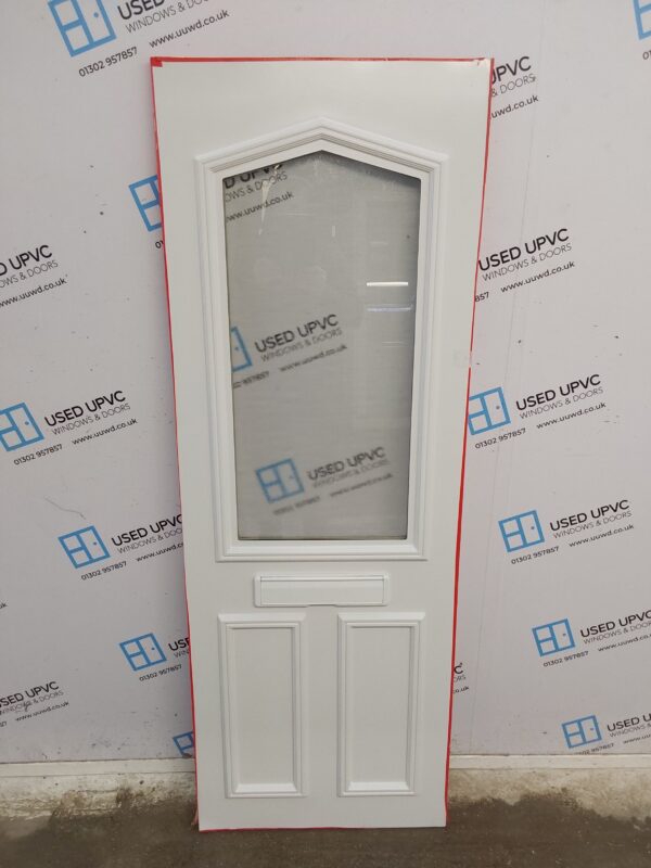 Used White Upvc Front Door Panel 622mm x 1752mm x 28mm UFDP0002