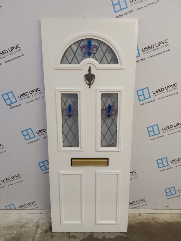 Used White Upvc Front Door Panel 659mm x 1722mm x 28mm UFDP0011