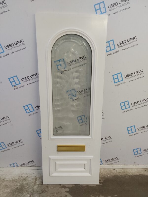 Used White Upvc Front Door Panel 630mm x 1774mm x 28mm UFDP0012