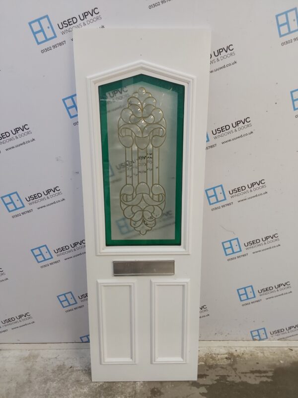 Used White Upvc Front Door Panel 586mm x 1788mm x 28mm UFDP0013