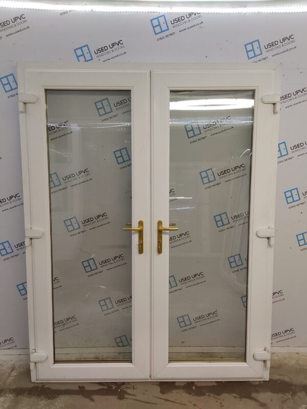 Used White Upvc French Doors 1600mm x 2070mm EA3