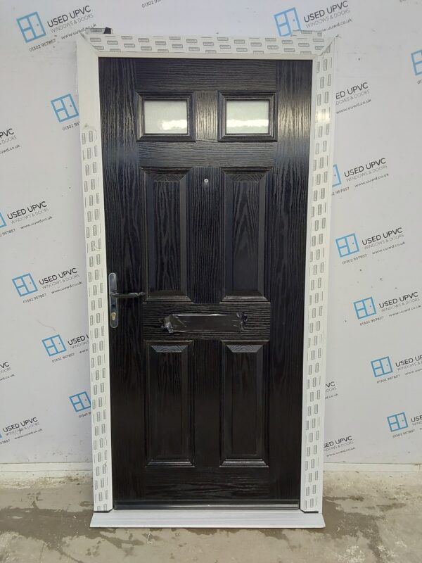 Brand New Black Composite Front Door 1050mm x 2090mm (Reduce To 1035mm) ND39