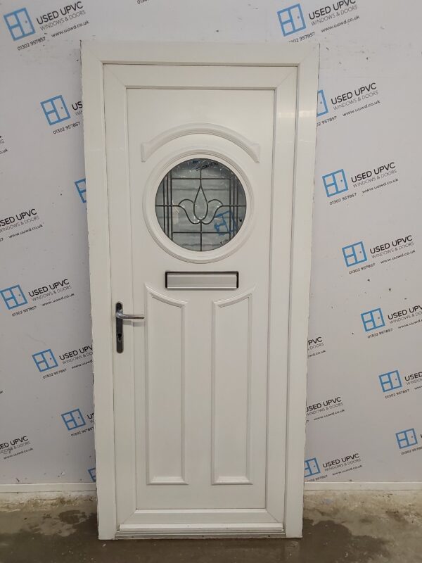 Used White Upvc Front Door 900mm x 2060mm C6016