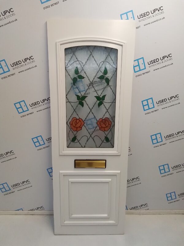 Used White Upvc Front Door Panel 629mm x 1766mm x 24mm 24UFDP006