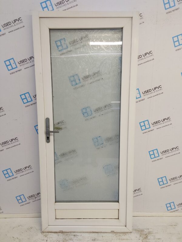 Used White Upvc Back Door 900mm x 2060mm 0028