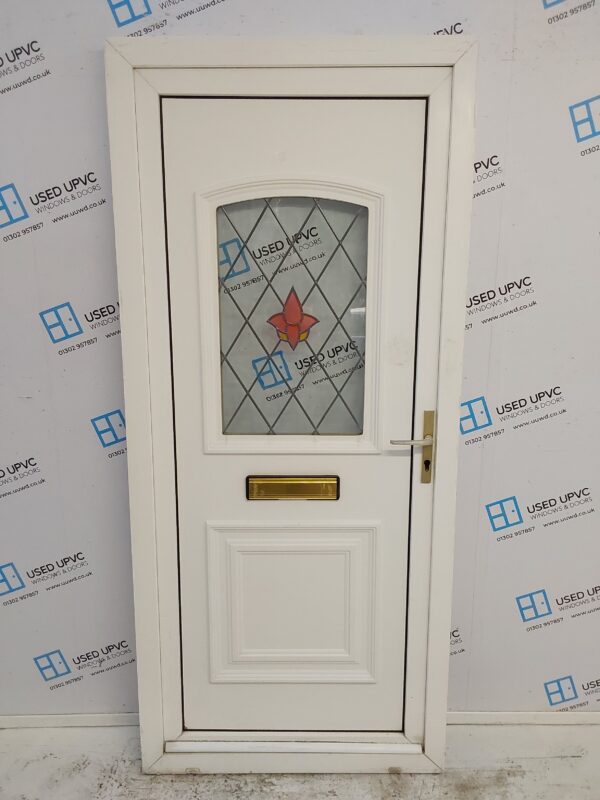 Used White Upvc Front Door 900mm x 2020mm C7D016