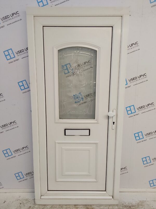 Used White Upvc Front Door 940mm x 2045mm 0810