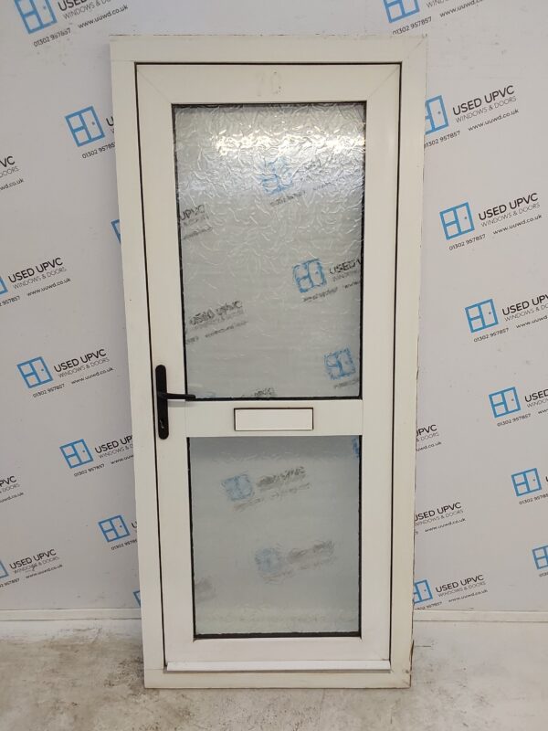 Used White Upvc Front Door 900mm x 2060mm C7D063