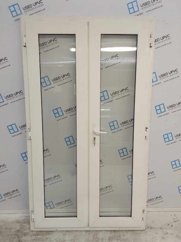 Used White Upvc French Doors 1185mm x 2070mm EA24