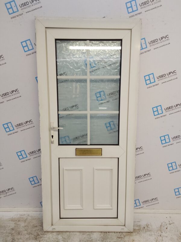 Used White Upvc Front Door 920mm x 2045mm C7D071