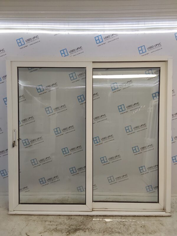 Used White Upvc Sliding Patio Door 2130mm x 2050mm EA10