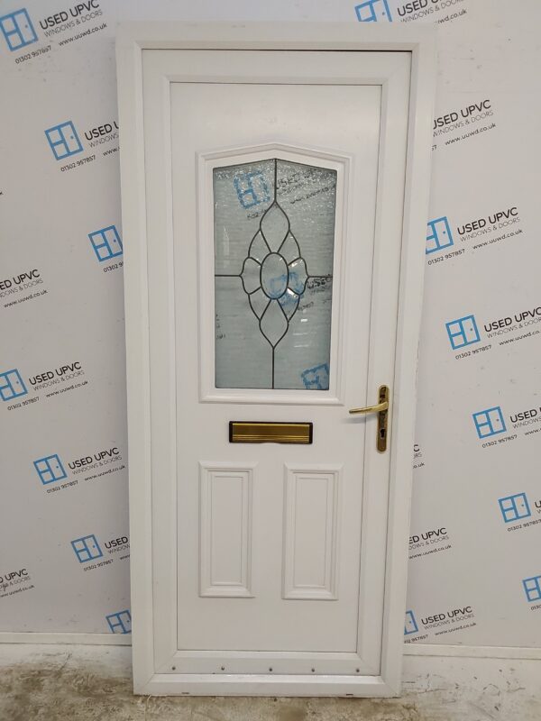 Used White Upvc Front Door 905mm x 2115mm 0761