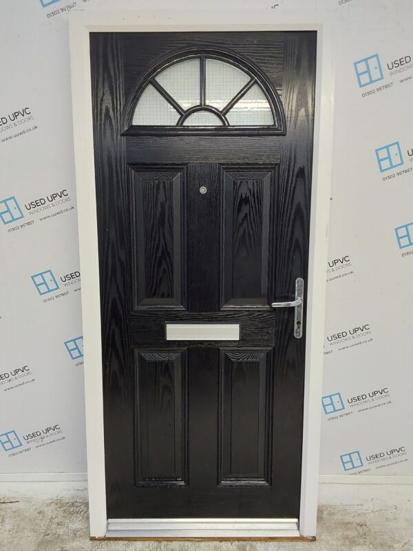 Used Black Composite Front Door 935mm x 2045mm 0660