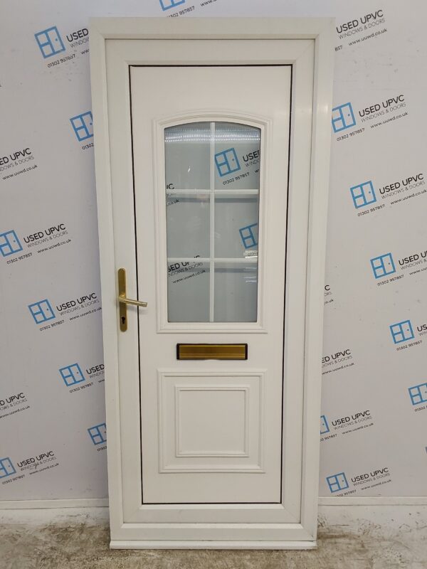 Used White Upvc Front Door 920mm x 2185mm 0183