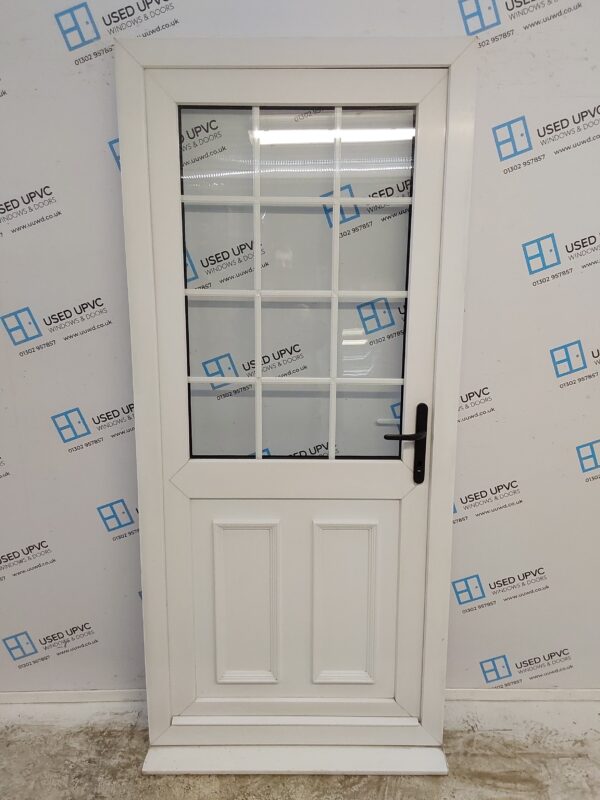 Used White Upvc Back Door 925mm x 2080mm 0170