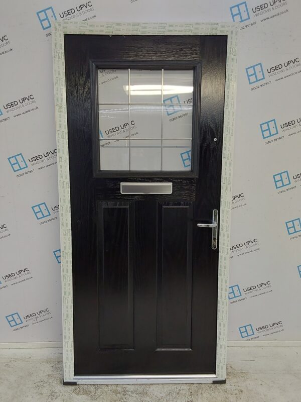 Brand New Black Composite Front Door 1000mm x 2095mm ND121