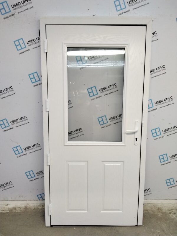 Brand New White Composite Back Door 1005mm x 2050mm (Reduce To 2030mm) ND128 - Image 2