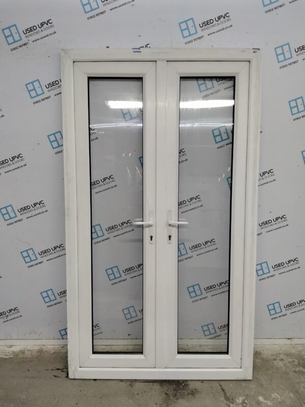 Used White Upvc French Doors 1180mm x 2035mm EA1 - Image 6