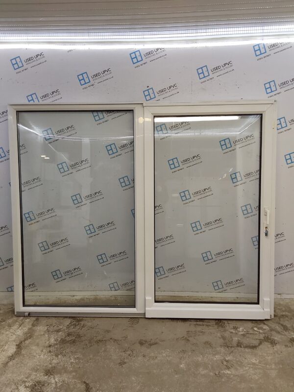 Used White Upvc Sliding Patio Doors 2345mm x 1925mm EA4 - Image 2