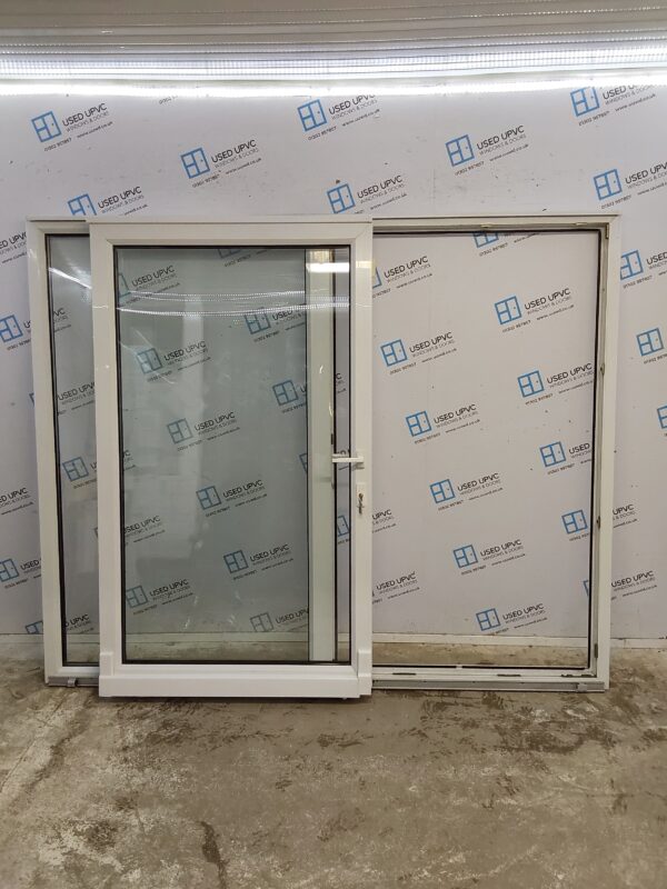 Used White Upvc Sliding Patio Doors 2345mm x 1925mm EA4 - Image 3