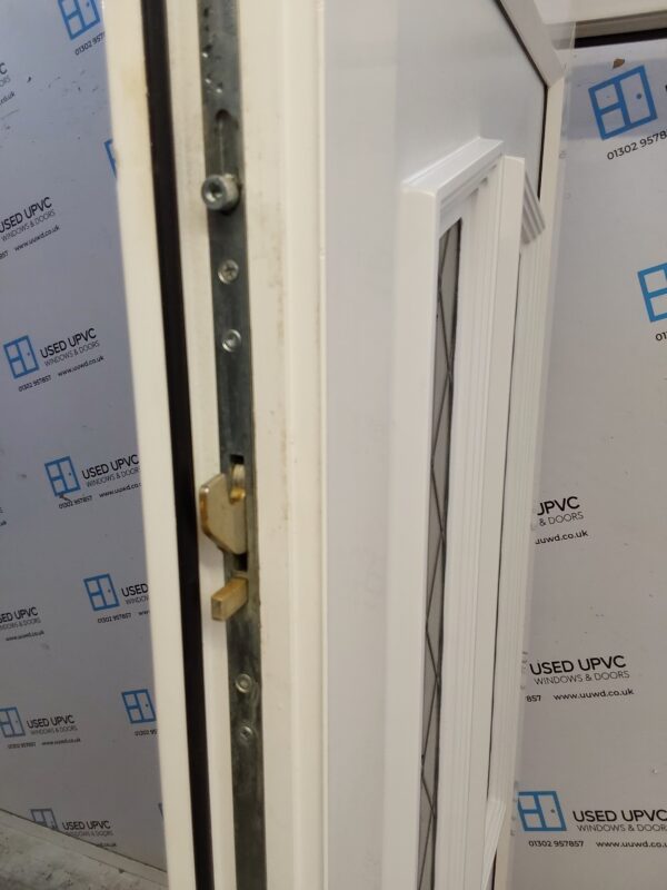 Used White Upvc Back Door 950mm x 2090mm (reduce to 920mm x 2060mm) C7D037 - Image 8