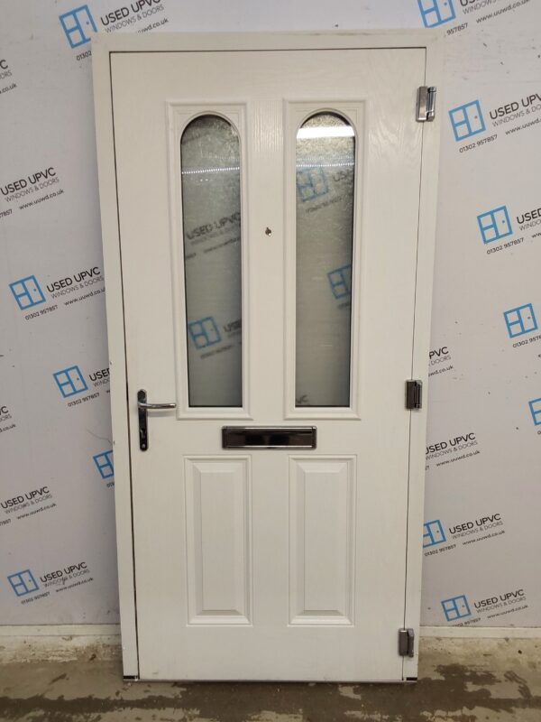 Used Green Composite Front Door 1010mm x 2080mm 0714 - Image 2