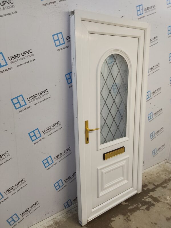 Used White Upvc Front Door 920mm x 2035mm 0706 - Image 4