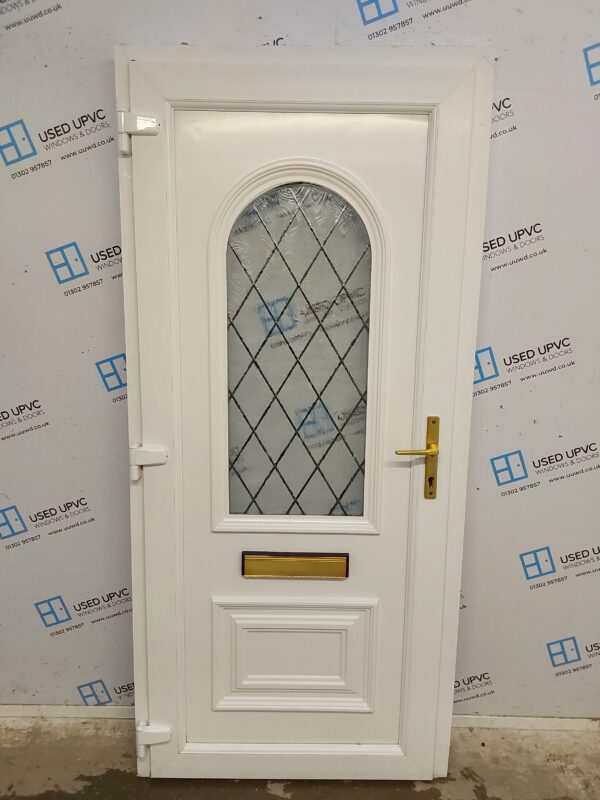 Used White Upvc Front Door 920mm x 2035mm 0706 - Image 2