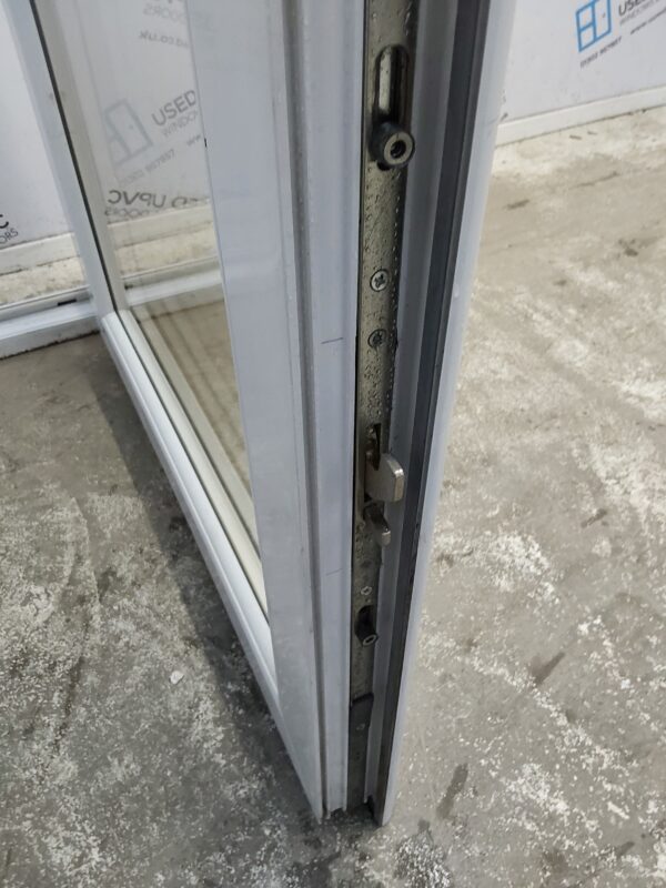 Used White Upvc Full Glass Back Door And Toplight 895mm x 2410mm 0738 - Image 6