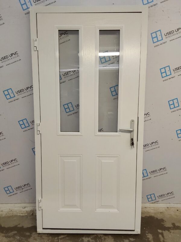 Used White Composite Door 1000mm x 2075mm C7D006 - Image 2